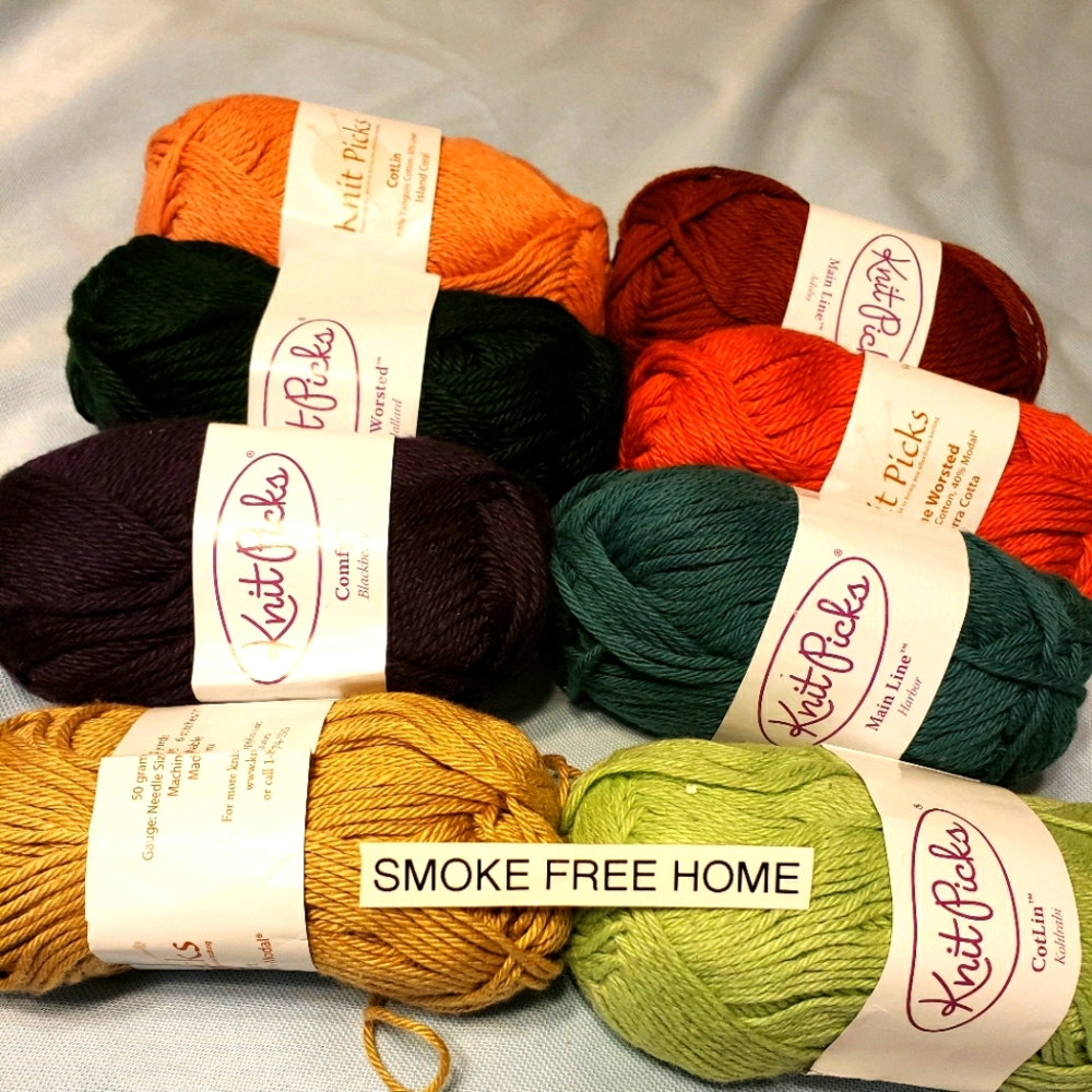 Knit picks sock yarn. Multiple brands